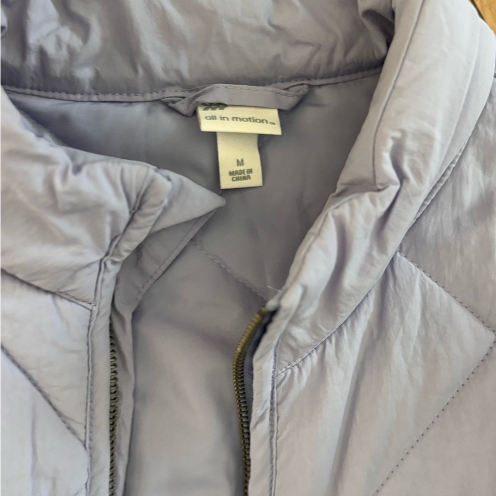 Target All In Motion Lilac Purple Quilted Jacket  + medium - Picture 5 of 7